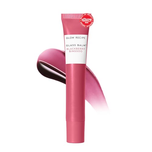 Glow Recipe Glass Balm Lip Treatment - 12Hr Hydrating Lip Balm & Moisturizer with Hyaluronic Acid to Smooth, Plump & Protect from Dryness - Sheer Beauty and Personal Care Glow Recipe
