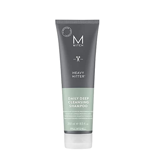 MITCH by Paul Mitchell Heavy Hitter Daily Deep Cleansing Shampoo for Men, For All Hair Types, 8.5 fl. oz. Beauty & Personal Care MITCH