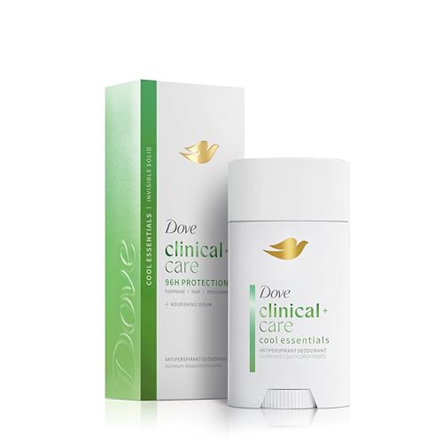 Dove Clinical + Care Antiperspirant Deodorant Stick for Women, 96H Clinical Strength Sweat & Odor Protection, With Nourishing Serum, Cool Essentials Beauty and Personal Care Dove