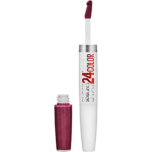 Maybelline Super Stay 24, 2-Step Liquid Lipstick Makeup, Long Lasting Highly Pigmented Color with Moisturizing Balm, Always Heather, Magenta, 1 Count Beauty & Personal Care MAYBELLINE