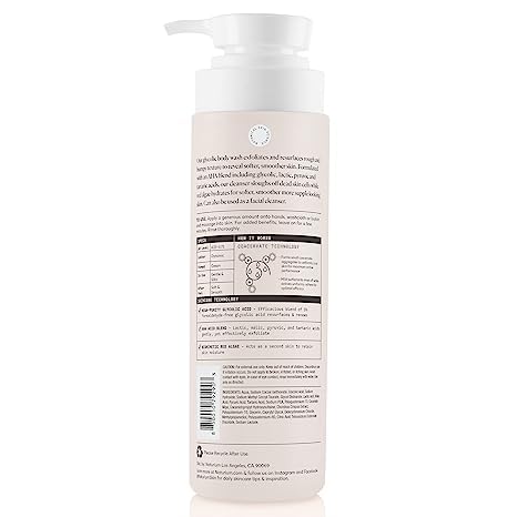 Naturium The Smoother Glycolic Acid Exfoliating Body Wash, Soft & Smoothing Cleanser, 16.9 oz (Duo 2-Pack) Beauty & Personal Care Naturium