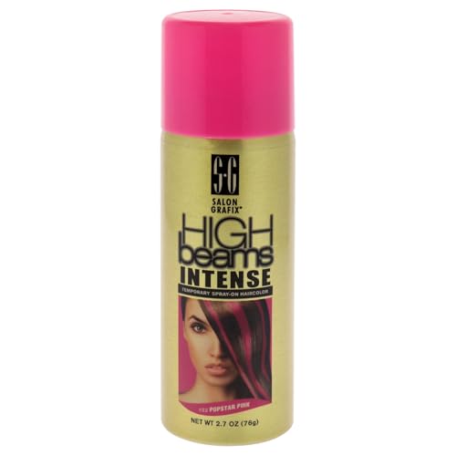 Salon Grafix High Beams Intense Temporary Spray - Popstar Pink for Unisex - 2.7 oz Hair Color Beauty & Personal Care Salon Grafix