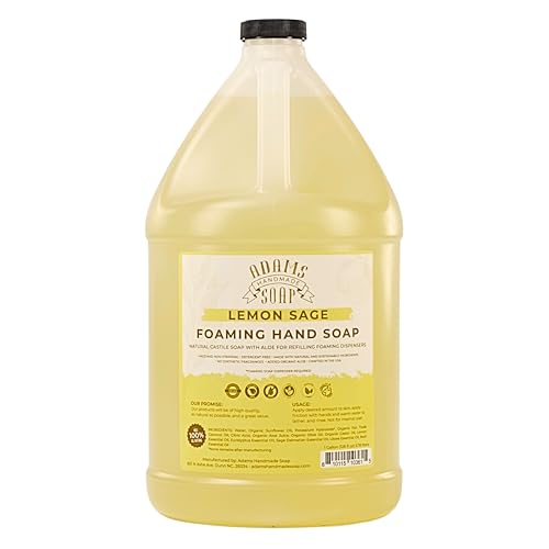 Adams Handmade Soap Liquid Foaming Soap 1 Gal - Lemon Sage Beauty & Personal Care Adams Handmade Soap