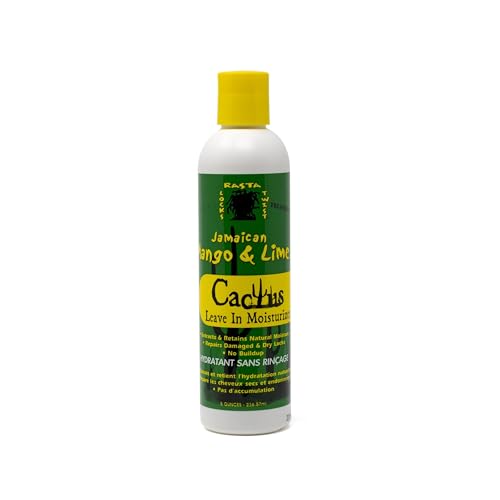 Jamaican Mango & Lime Cactus Leave-In Moisturizer - Hydrating & Conditioning Hair Treatment for Locs, Twists & Natural Hair - Repairs Dry, Damaged &