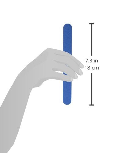 ForPro Professional Collection Blue Foam Board, 120/240 Grit, Mylar Manicure and Pedicure Nail File, 7” l x .75” w, 50 Count Beauty & Personal Care ForPro Professional Collection