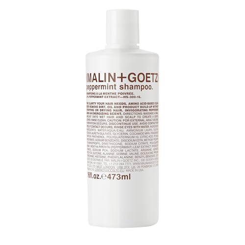 Malin + Goetz Peppermint Shampoo, 16 Fl. Oz. - Men & Women Clarifying Shampoo, Natural Hair Shampoo to Cleanse & Hydrate, Scalp Shampoo Treatment Beauty & Personal Care MALIN+GOETZ