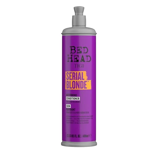 TIGI Bed Head Serial Blonde Restoring Conditioner for Damaged Blonde Hair, Hydrolyzed Keratin, 13.53 fl oz Beauty & Personal Care TIGI