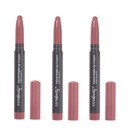 Ulta Beauty 3 Pack Velvet Matte Lip Crayon. Rose Quartz. Size 0.05 oz. Beauty & Personal Care Ulta Beauty