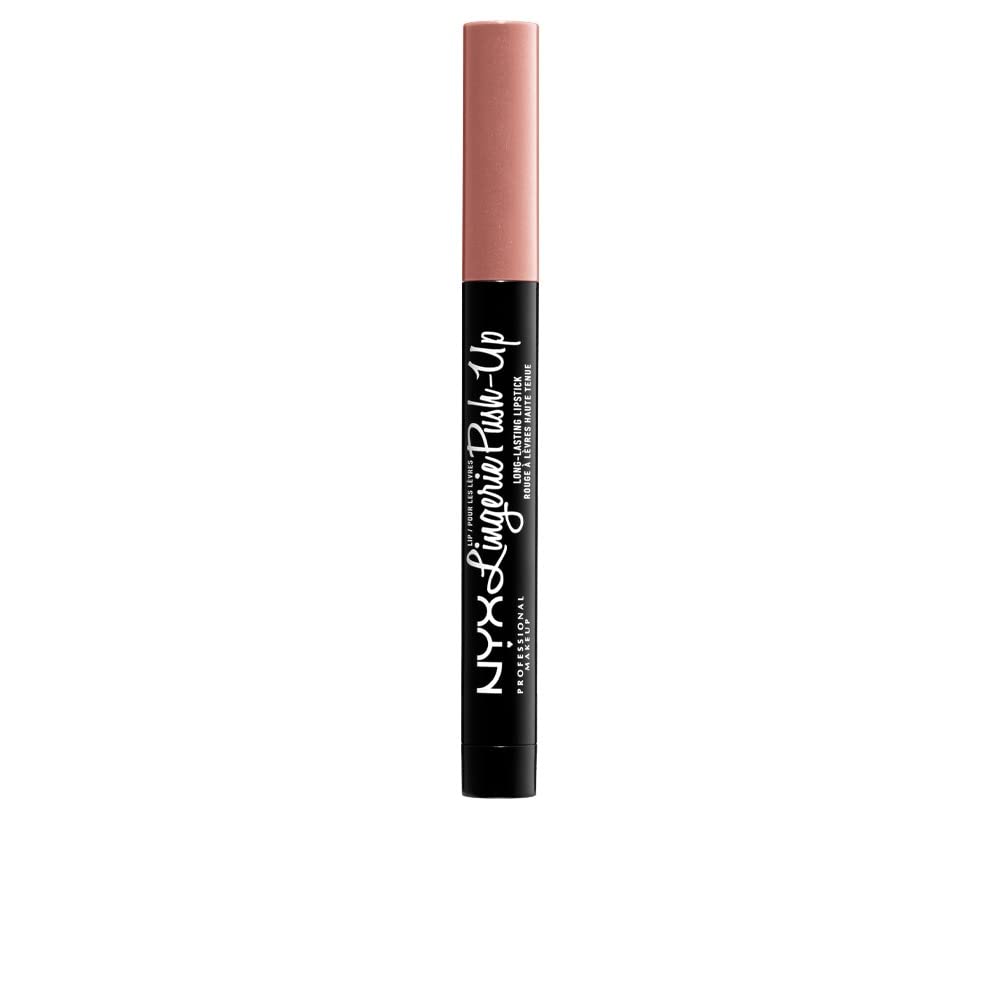 NYX PROFESSIONAL MAKEUP Lip Lingerie Push-Up Long Lasting Plumping Lipstick - Lace Detail (Nude Pink Beige) Beauty & Personal Care NYX PROFESSIONAL MAKEUP