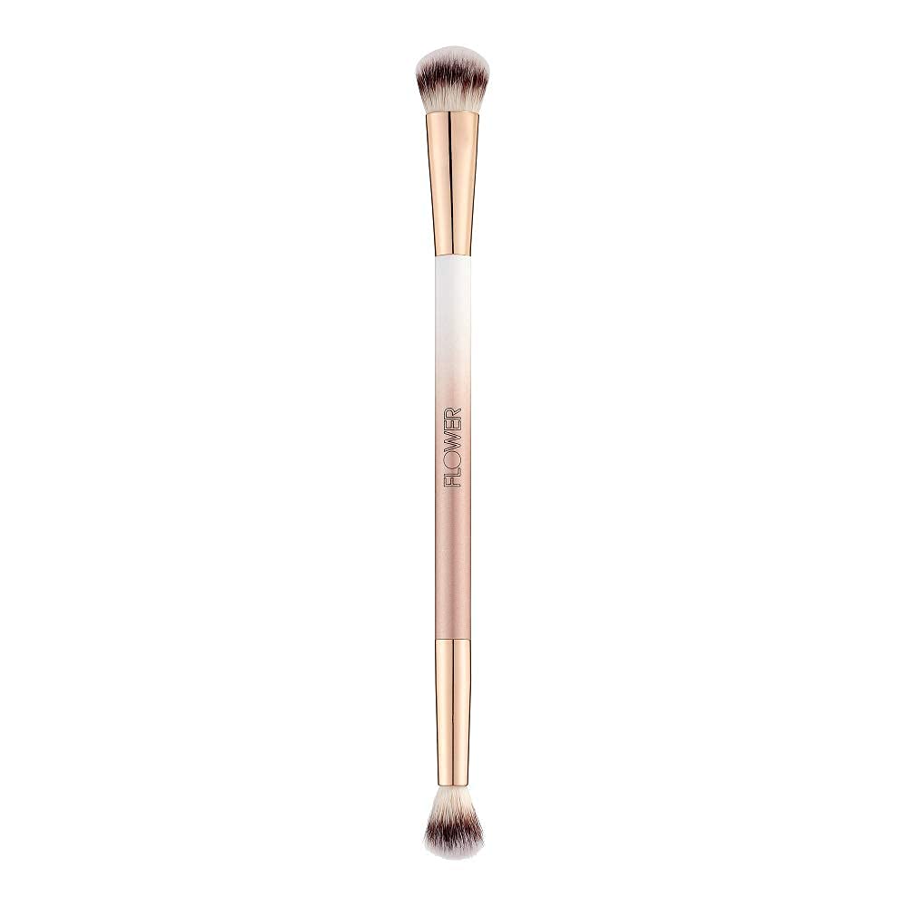 FLOWER BEAUTY Makeup Brushes | Dual Ended Eyeshadow Brush For Even & Precise Blending | Soft Washable Synthetic Fibers |1 Piece Beauty & Personal Care FLOWER