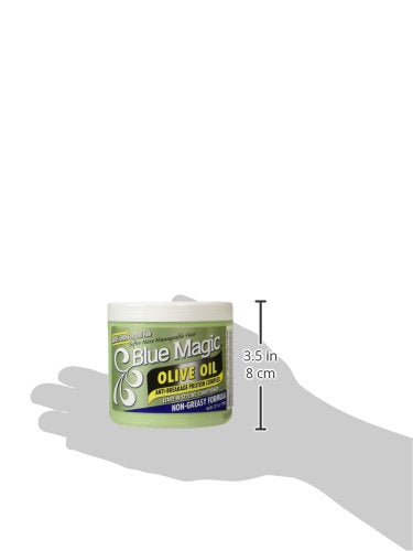 Blue Magic Olive Oil 13.75 Ounce Jar (406.6ml) (2 Pack) Beauty & Personal Care Blue Magic