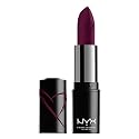 NYX PROFESSIONAL MAKEUP Shout Loud Satin Lipstick, Infused With Shea Butter - Into The Night (Deep Grape) Beauty & Personal Care NYX PROFESSIONAL MAKEUP