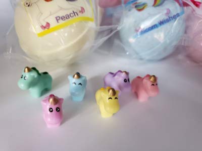 SPAPURE Unicorns and Rainbows - Bath Bomb Gift Set with 6 XL Unicorn bath bombs with surprise unicorns inside, USA Made, Handmade, Natural Bath Bombs Beauty and Personal Care Spa Pure