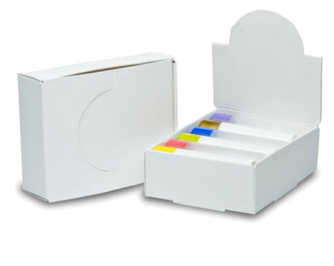 AZBB White Arched Lip Balm Tube Display Boxes (5) Beauty and Personal Care Arizona Bath & Body LLC