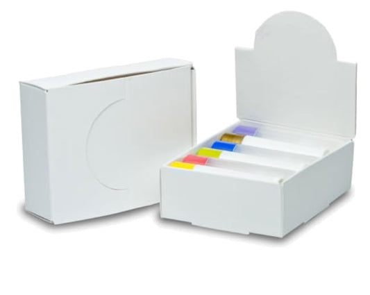 AZBB White Arched Lip Balm Tube Display Boxes (5) Beauty and Personal Care Arizona Bath & Body LLC