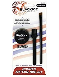 Black Ice Professional Barber Detailing Kit with Brush Wand Beauty & Personal Care Black Ice