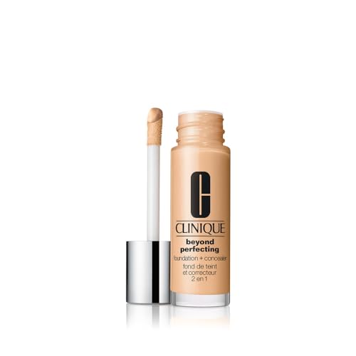Clinique Beyond Perfecting Lightweight Liquid Foundation + Concealer For Dry Combination to Oily Skin Types | Full Coverage + Natural Matte Finish Beauty & Personal Care Clinique