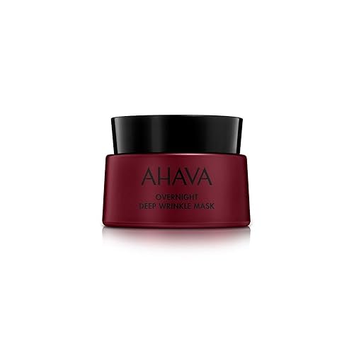 AHAVA Apple of Sodom Overnight Deep Wrinkle Anti-Aging Mask - Nourishing Gel-based Mask to Combat Deep Wrinkles, Restores Skin's Ability to Repair Beauty & Personal Care AHAVA