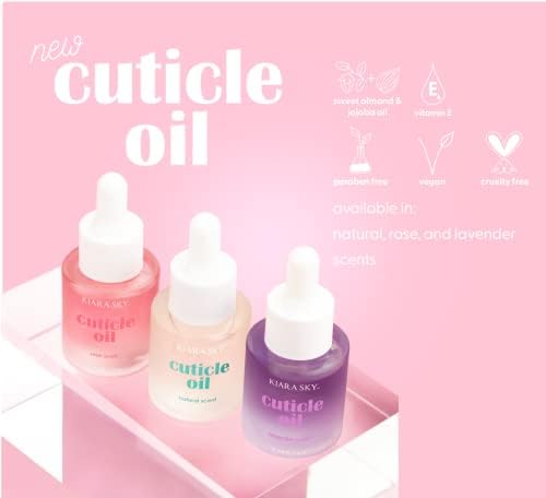 KIARA SKY Cuticle Oil - Hydrating, Nourishing & Moisturizing, Repair for Weak Damaged Nails 0.7 fl oz - Rose Scent Beauty & Personal Care KIARA SKY