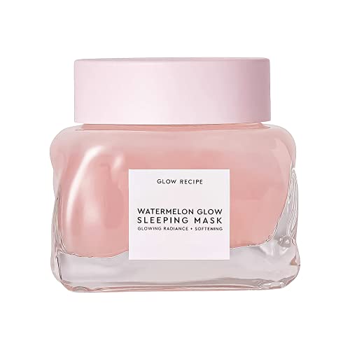 Glow Recipe Mini Watermelon Sleeping Mask - Hydrating, Pore Refining Overnight Face Mask with AHAs, Hyaluronic Acid + Pumpkin Seed Extract Beauty & Personal Care Glow Recipe