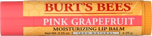 Burts Bees Pink Grapefruit Moisturizing Lip Balm Unisex Lip Balm 0.15 oz Beauty and Personal Care Burt's Bees