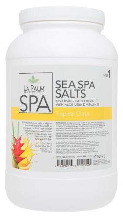 La Palm Sea Spa Salts 1 Gal (Tropical Citrus) Beauty and Personal Care La Palm