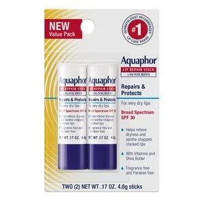 Aquaphor® Lip Repair Stick + Sunscreen (Dual Pack) Beauty & Personal Care Aquaphor