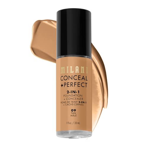 Milani Conceal + Perfect 2-in-1 Foundation + Concealer for a Flawless Complexion, Under Eye Corrector, Cover Redness and Imperfections, Waterproof Beauty & Personal Care Milani