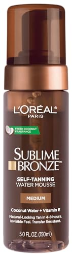 L'Oreal Paris Sublime Bronze Self Tanning Water Mousse, Streak-Free Natural Looking Tan, 5 fl. Oz Beauty & Personal Care L'Oreal Paris