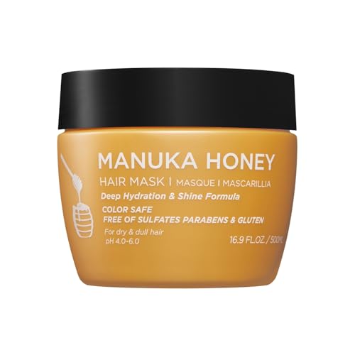 Luseta Manuka Honey Hair Mask Hydrates and Moisturizes Damaged Hair, Restores Shine to Dry, Dull Hair, Frizz Control and Sulfate Free 16.9oz Beauty & Personal Care L LUSETA