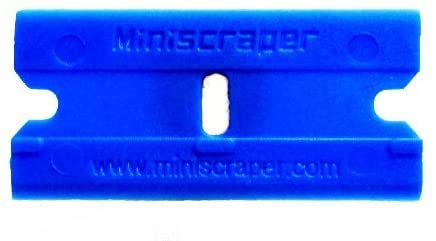 MINISCRAPER 100 Pack Plastic Razor Blades Double Edged Polycarbonate Beauty and Personal Care miniscraper