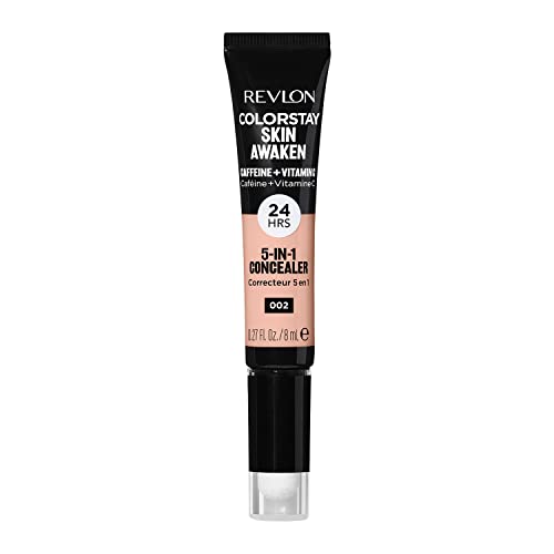 Revlon ColorStay Skin Awaken 5-in-1 Concealer, Lightweight, Creamy Longlasting Face Makeup with Caffeine & Vitamin C, For Imperfections, Dark Circles Beauty & Personal Care REVLON