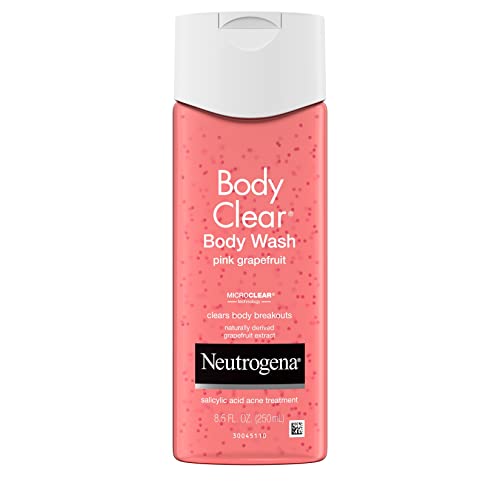 Neutrogena Body Clear Acne Treatment Body Wash with 2% Salicylic Acid Acne Medicine to Prevent Body Breakouts, Pink Grapefruit Shower Gel for Back Beauty & Personal Care Neutrogena