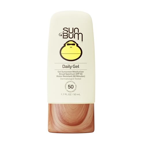Sun Bum Daily SPF 50 Clear Gel Face Sunscreen - Broad Spectrum Moisturizing Facial Sunscreen with Vitamin E - Vegan and Hawaii 104 Act Compliant Beauty & Personal Care Sun Bum