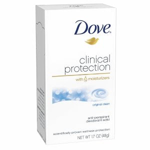 Dove Clinical Protection Antiperspirant Deodorant, Original Clean, 1.7 oz (Pack of 2) Beauty and Personal Care Dove