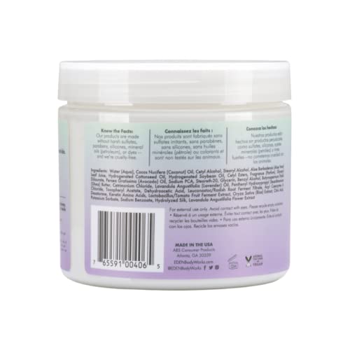 EDEN BodyWorks Lavender Aloe Hair + Body Butter (16 oz) - Natural Moisturizer - Hydrate, Calm and Soothe Hair & Skin Beauty & Personal Care EDEN BodyWorks