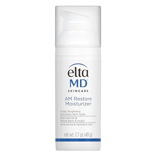 EltaMD AM Restore Face Moisturizer for Women and Men, Light Moisturizer Face Cream, Made with Niacinamide and Hyaluronic Acid, 1.7 oz Pump Beauty & Personal Care EltaMD
