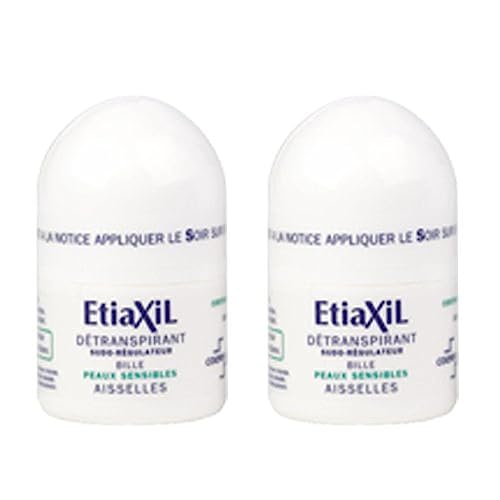 ETIAXIL UNPERSPIRANT ROLL-ON TREATMENT FOR ARMPITS SENSITIVE SKINS 15ML PACK OF 2PCS Beauty and Personal Care Etiaxil