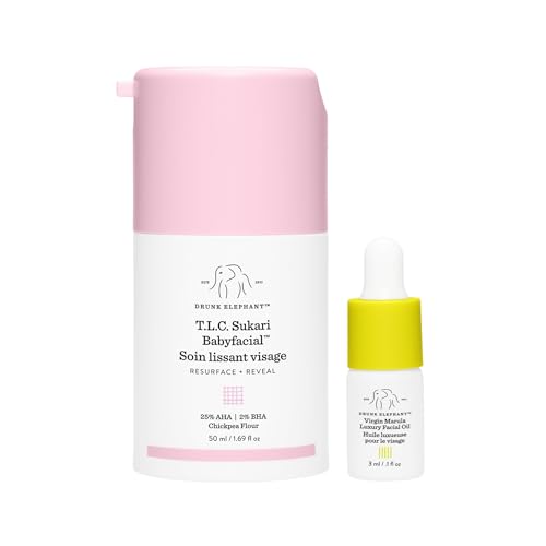 Drunk Elephant T.L.C. Sukari Babyfacial - 50 ml/1.69 fl oz - Exfoliating Face Mask - Clean Clinical Skincare - Cruelty-Free - Dermatologist-Tested Beauty & Personal Care Drunk Elephant