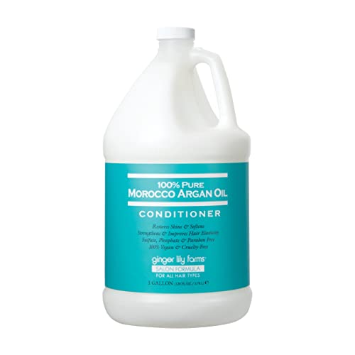 Ginger Lily Farms 100% Pure Morocco Argan Oil Conditioner, 128oz