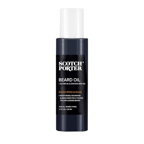 Scotch Porter Smoothing Beard Oil - Nourishing Oil Seals in Moisture & Smooths Flyaways for a Frizz-Free, Fuller/Healthier-Looking Beard with All-Day Beauty and Personal Care Scotch Porter