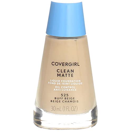 CoverGirl Clean Oil Control Liquid Makeup, Buff Beige 525 1 fl oz (30 ml) Beauty & Personal Care COVERGIRL