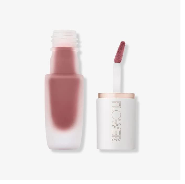 FLOWER BEAUTY By Drew Barrymore Perfect Pout Lip Color - Soft Matte Finish - Liquid Lipstick - Comfortable + Lightweight Feel (Blush) Beauty & Personal Care FLOWER
