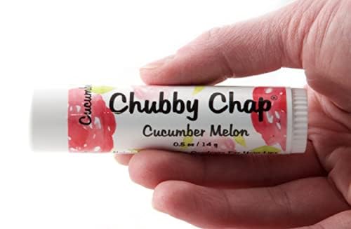 Chubby Chap - Three (3x) Large Jumbo Natural Lip Balm - 0.5 Ounce Cucumber Melon Beauty and Personal Care Chubby Chap