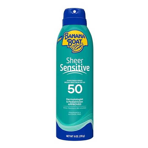 Banana Boat Sheer Sensitive Body Spray, SPF 50, 6oz Beauty & Personal Care Banana Boat