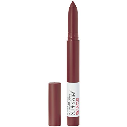 Maybelline Super Stay Ink Crayon Lipstick Makeup, Precision Tip Matte Lip Crayon with Built-in Sharpener, Longwear Up To 8Hrs, Live On The Edge, Beauty & Personal Care MAYBELLINE