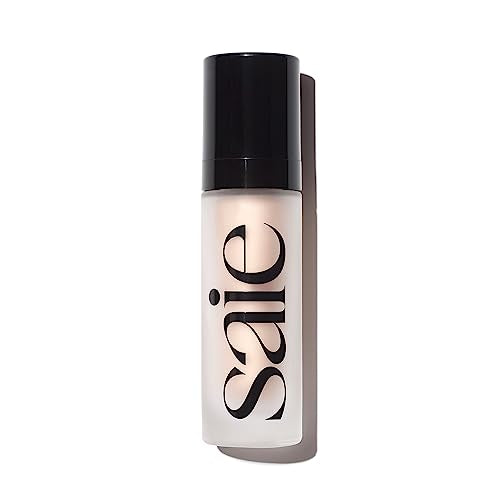 Saie Glowy Super Gel - Hydrating Makeup Primer and Illuminating Glow Serum Enriched with Vitamin C and Squalane Oil - All-Over Liquid Highlighter Beauty & Personal Care Saie
