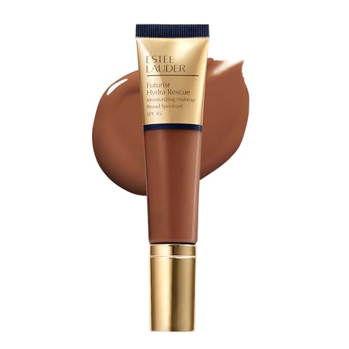 Estée Lauder Futurist Hydra Rescue Moisturizing Foundation Makeup SPF 45 for a 12-Hour Glow, 1.2 Fl Oz, 6W1 Sandalwood Beauty & Personal Care Estée Lauder