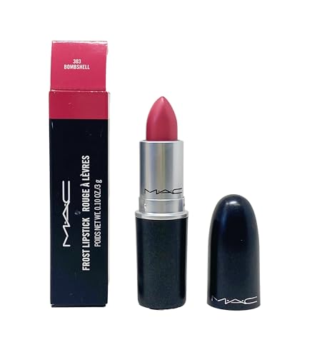 MAC Cosmetics Frost Lipstick - 303 Bombshell (Bright rosy pink w. shimmer) .10 Oz Beauty & Personal Care MAC