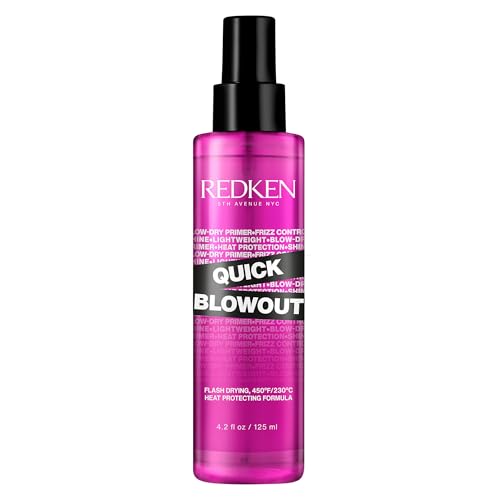 Redken Quick Blowout Heat Protectant Spray - For All Hair Types, 4.2 Fl Oz